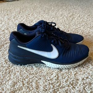 NIKE  ALPHA HUARACHE VARSITY 3 TURF 'NAVY AND WHITE' CK6208-400